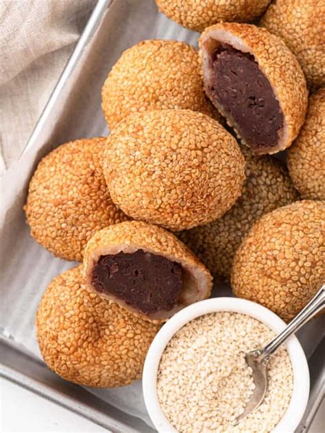 Red Bean Sesame Balls Jian Dui Catherine Zhang