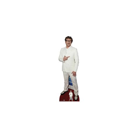 Figurine En Carton Pedro Pascal Costume Blanc Acteur Américain