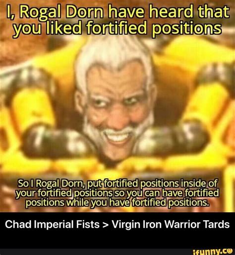 Chad Imperial Fists Virgin Iron Warrior Tards Ifunny