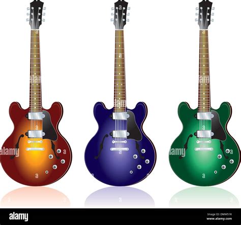 3 Guitars Stock Vector Images Alamy