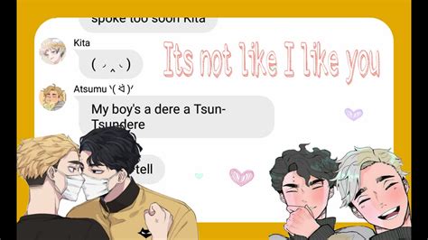 Haikyuu Texts Sakuatsu Fluff Its Not Like I Like You Youtube