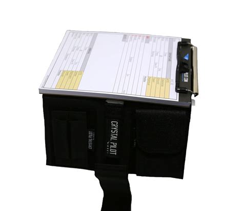 Crystal Pilot Reversible Kneeboard With Flight Notepad And Medium Vfr