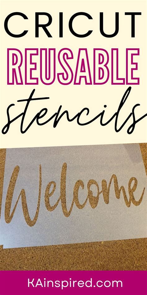 How To Make Reusable Stencils Cricut Stencils Cricut Tutorials Stencils Tutorials