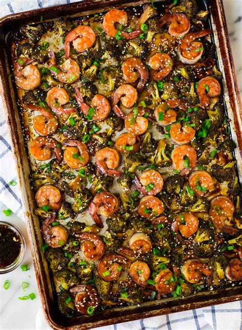 Sheet Pan Shrimp And Broccoli Healthy Recipe