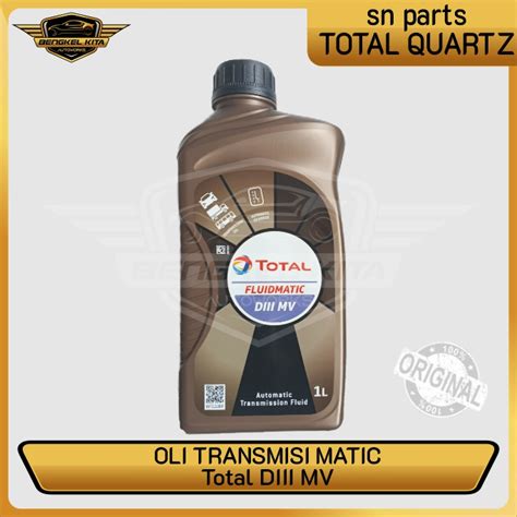 Jual Oli Transmisi Matic ATF Total Fluidmatic DIII MV Dexron 3 1L