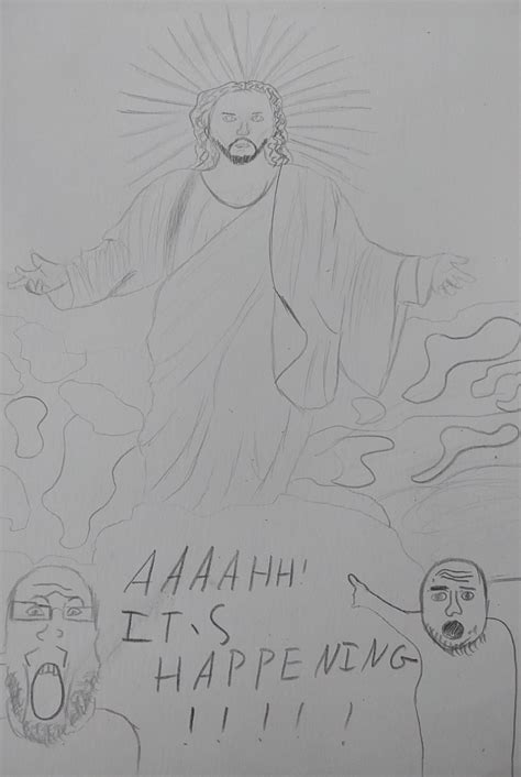 The 2nd coming of christ : r/GraphiteArt