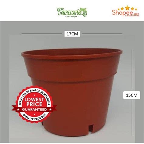 Plastic Flower Pot Pasu Plastik Pokok Bunga Diameter Cm Nci