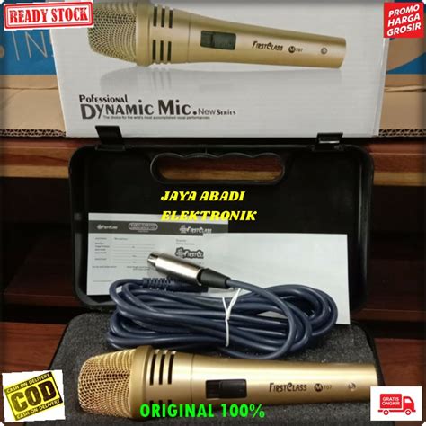 Original FIRTS CLASS MIC CABLE GOLD KARAOKE LEGENDARY DYNAMIC