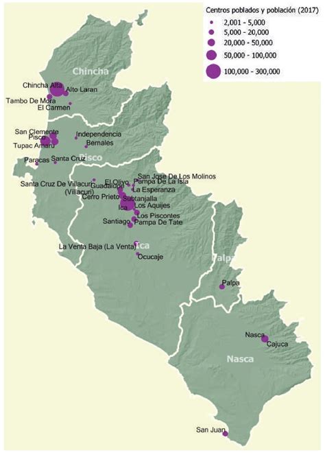 Mapa De Ica Provincia Municipios Turístico Y Carreteras De Ica Perú