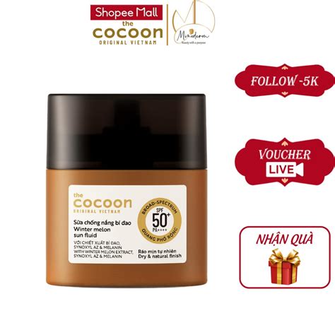 Sữa Chống Nắng Bí đao Cocoon Winter Melon Sun Fluid Spf50 Pa Kiềm