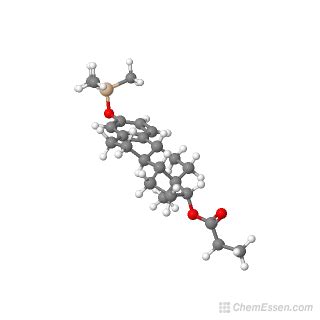 17.beta.-Estradiol 17-propionate, TMS derivative Structure - C24H36O3Si ...