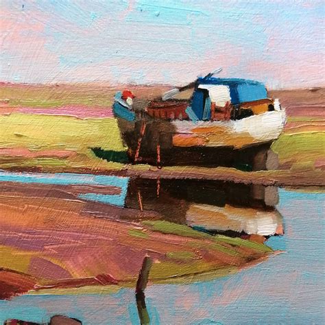 3787c Brians Boat At Porlock Weir Neville Cox Churchgate Gallery