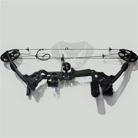 20 70lbs Black Compound Bow Rh 8 X Carbon Arrow Cobra Hunting