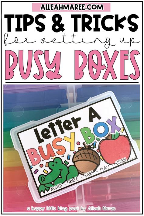 Busy Box Ideas For Toddlers And Preschoolers