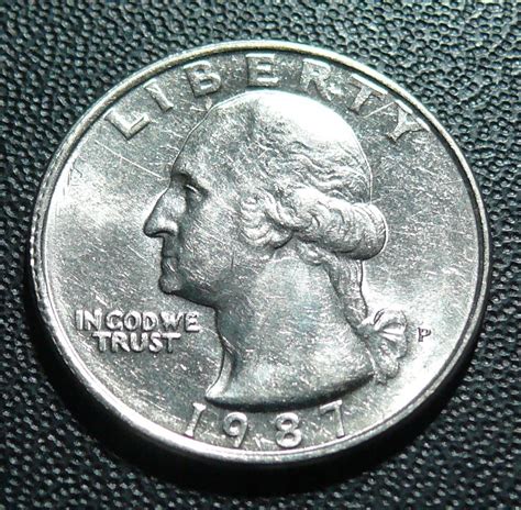 USA 25 CENTÓW QUARTER DOLLAR LIBERTY 1987 r P 12579305813