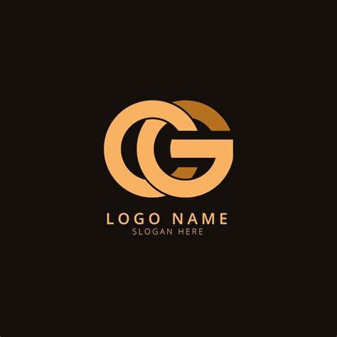 Logotipo De Monograma Cg De Design Plano Vetor Gr Tis