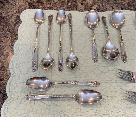 1948 Promise By Royal Crest Sterling Silver Flatware Set 15 Etsy