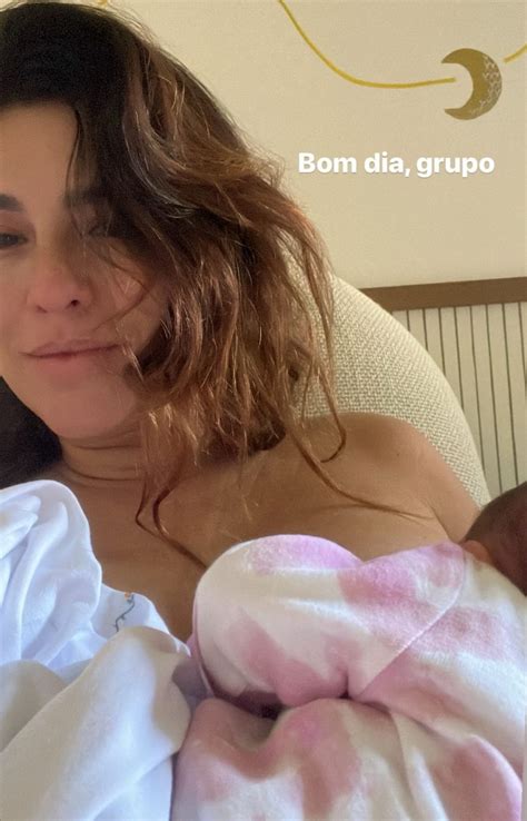 Fernanda Paes Leme Posta Foto Amamentando Pilar Bom Dia Grupo