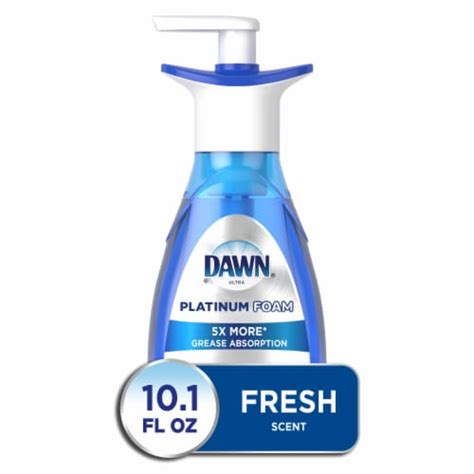 Dawn Platinum Foam Fresh Rapids Scent Dish Soap 101 Fl Oz Frys