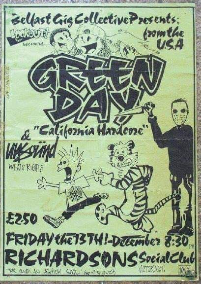 Green Day Flyer Green Day Music Poster Design Green Day Poster