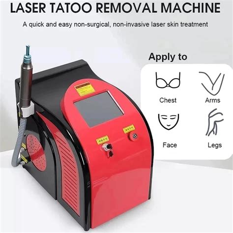 Máquina portátil de eliminación de tatuajes con láser máquina de