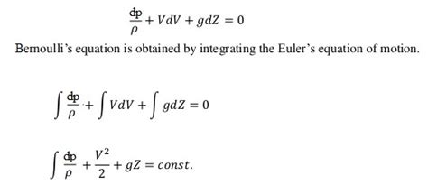 Bernoulli Equation Fluid Mechanics / Bernoulli Equation And Flow From A Tank Through A Small ...