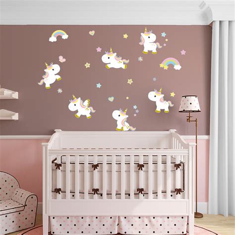 Sticker Licornes B B S Stickers Chambre Enfants Filles Ambiance