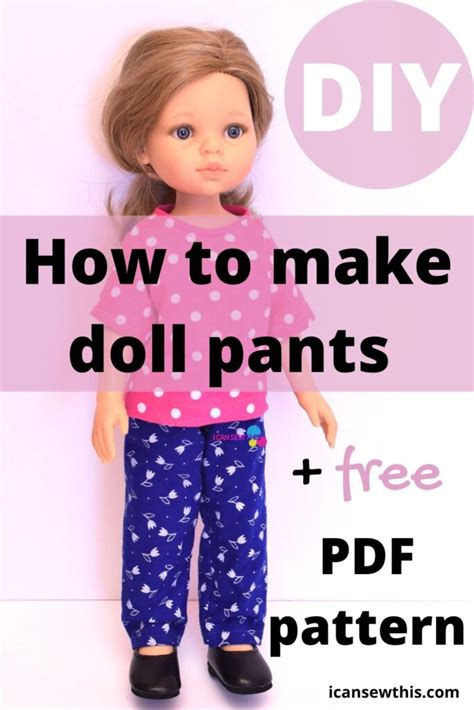 How To Make Doll Pants Free Pdf Pattern Artofit