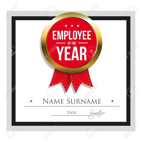 Employee Of The Year Certificate Template Free – Great Professional ...