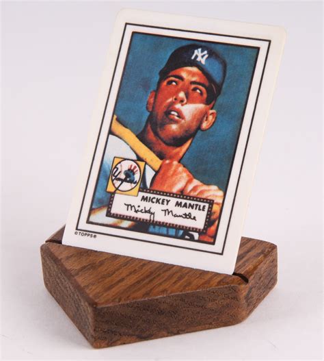 Mickey Mantle Replica 1952 Topps 311 Hamilton Collection Porcelain LE