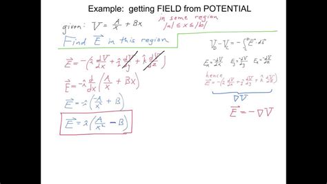 Electric Field Equation Potential