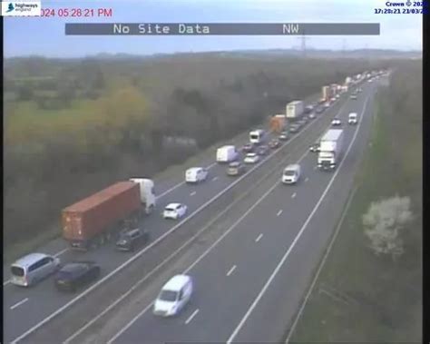 Multi Vehicle Crash Flips Car On M4 And Causes Miles Of Tailbacks