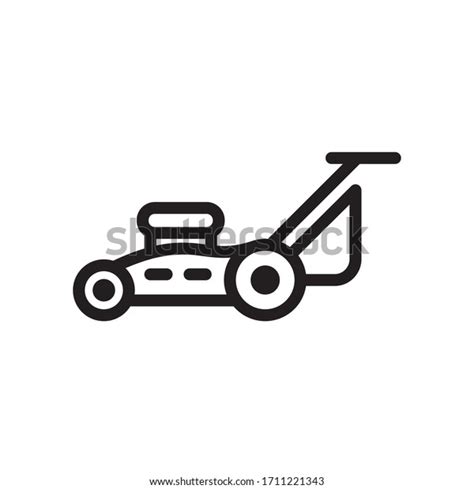 Grass Cutter Icon Vector Symbol Template Stock Vector Royalty Free 1711221343 Shutterstock