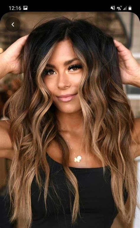 Brown Hair With Blonde Highlights Brown Hair Balayage Hair Color Balayage Brunette Hair Color