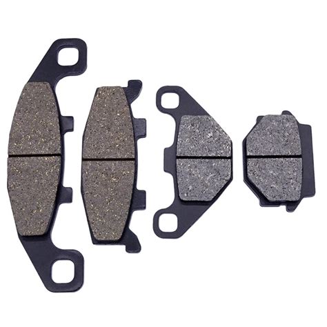 1 Set Semi Organic Metalic Motorcycle Front Rear Brake Pads Kit For