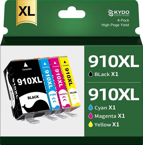 910xl Ink Cartridges 4 Combo Pack 8020 Ink 8022 Ink Replacement For Hp 910xl 910 Xl Ink Use