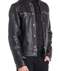 The Vampire Diaries Damon Salvatore Leather Jacket