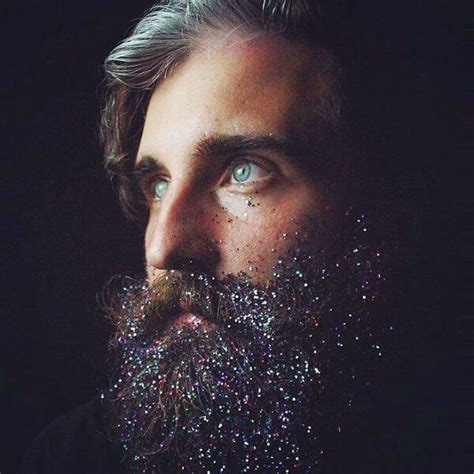 Epic Glitter Beard Trend Comes Just In Time For The Holiday Season