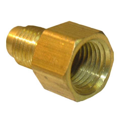 Lasco 17 4611 1 4 Inch Flare By 1 4 Inch Female Pipe Thread Brass Adapter Home