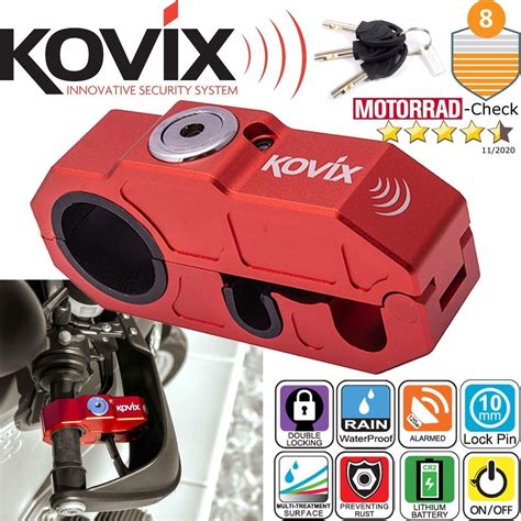 Kovix Khl B Motor Scooter Grip Lock Handvat Voorrem Slot Met Db