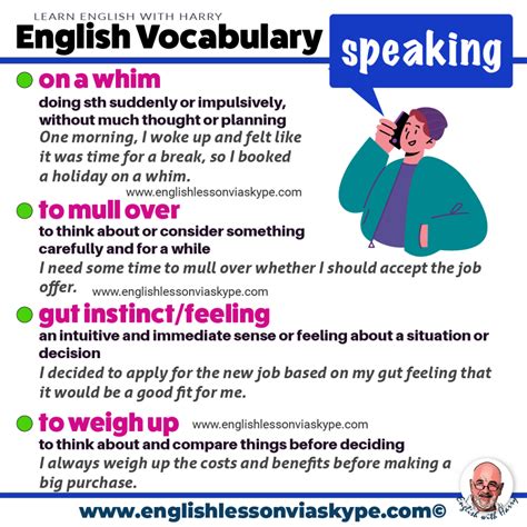 Vocabulary To Improve Your Speaking • Useful Words And Phrases