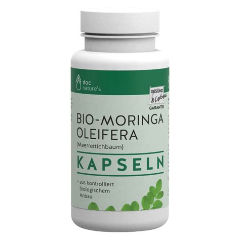 Bio Moringa Oleifera Kapseln St Ck Von Doc Natures Bei Greenist De