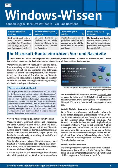 Ihr Microsoft Konto Einrichten Vor Und Nachteile