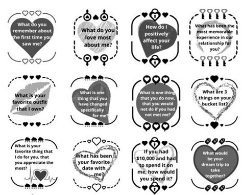 101 Questions For Couples Valentines Date Date Night Questions Activity For Couples