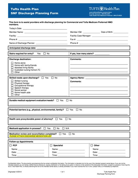 Mental Health Discharge Plan Form Print Fillable Template Online