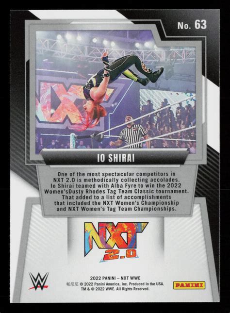 Io Shirai 2022 Panini NXT 2 0 WWE 63 Wrestling EBay