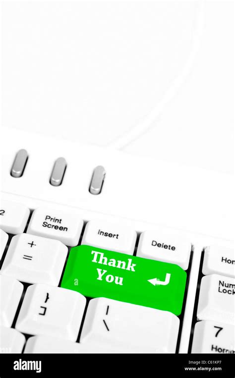 Computer Keyboard With Thank You Key Hi Res Stock Photography And