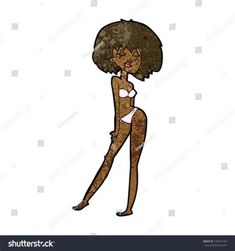 Cartoon Woman Bikini Stock Vector Royalty Free Shutterstock