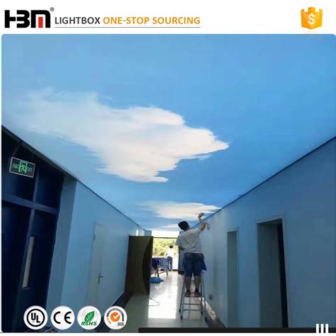 120mm Thickness Ceiling Aluminum Backlit Advertising Led Fabric Light