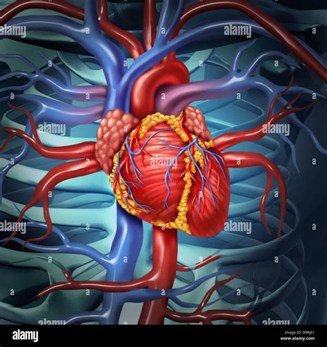 Cardiovascular Anatomía Del Corazón Humano A Partir De Un Cuerpo Sano